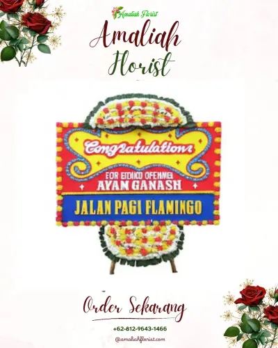 Bunga Papan Congratulation di Pelabuhan Batang